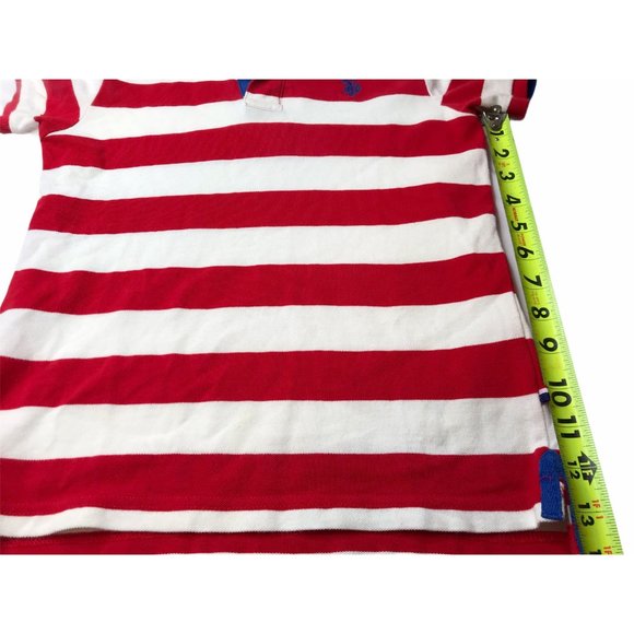 US Polo Association Polo Shirt Red White Stripe 8 - Picture 11 of 11